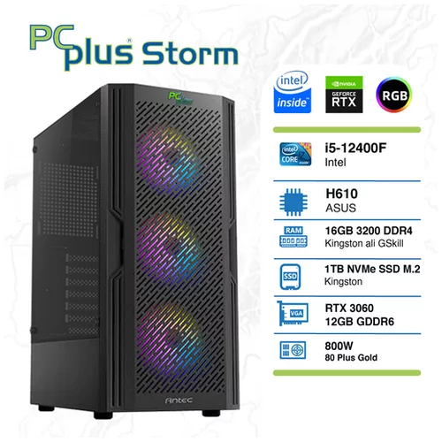 PCPLUS storm i5-12400f 16gb 1tb nvme ssd geforce rtx 3060 oc