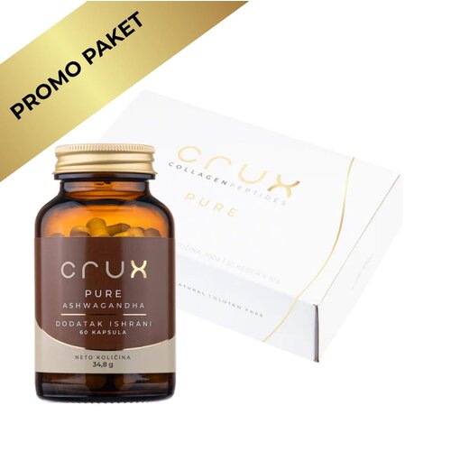 Crux Kolagen Peptidi + A&amp;scaron;vaganda &amp;ndash; Svakodnevna Podr&amp;scaron;ka Telu, Koži i Ravnoteži Slike