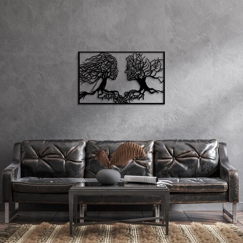 Wallity Zidna dekoracija Ljubav - 260, 58 x 95 cm, Crna Cene