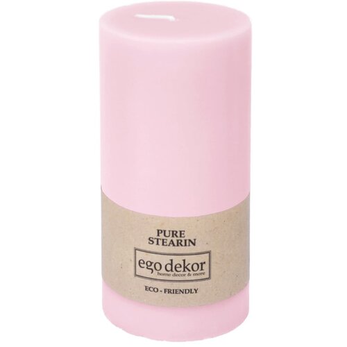 Eco candles by Ego dekor Rožnata sveča Friendly, čas gorenja 50 h Cene