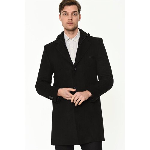 Dewberry PLT8371 DEWBRRY MEN&amp;#039;S COAT-BLACK Slike