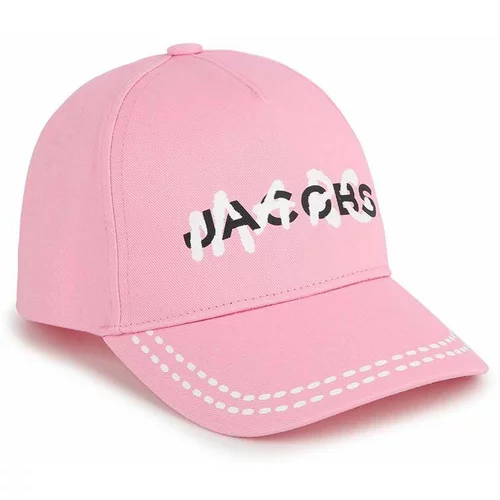 Marc Jacobs Pamučna kapa sa šiltom za bebe boja: ružičasta, s tiskom