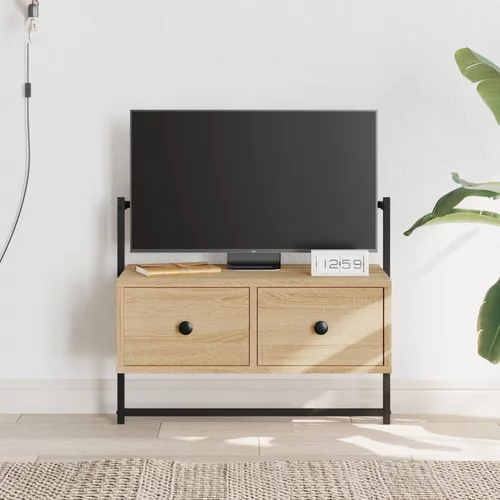 vidaXL TV omarica stenska sonoma hrast 60,5x30x51 cm inženirski les