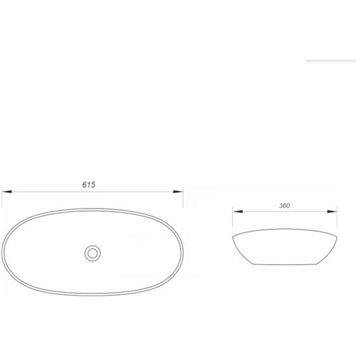 Minotti nadgradni lavabo beli sjaj 615x360x155 Slike