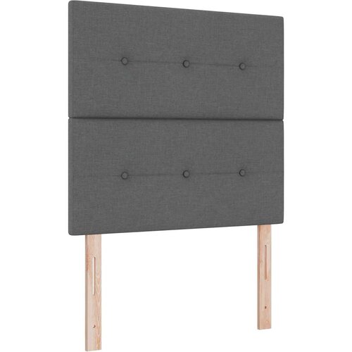  Uzglavlje podesivo po visini Tamno siva 80 cm tkanina Slike