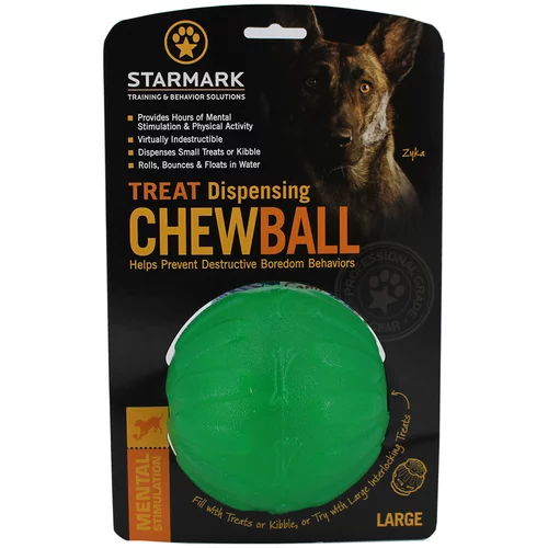 Starmark Treat Dispensing Chew Ball - L: oko Ø 10