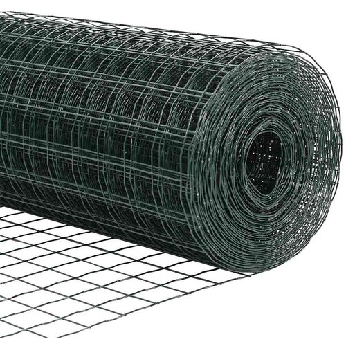 Euro ograda s postom 25 x 1,2 m Čelik premazan PVC-om Zelena Slike