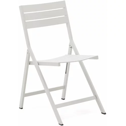 Kave Home Bijela metalna vrtna stolica Torreta –