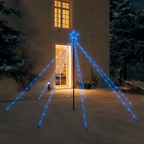  Božićno drvce sa svjetlima 400 LED žarulja plavo 2,5 m