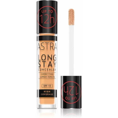 Astra Make-up Long Stay korektor s visokim prekrivanjem SPF 15 nijansa 05W Honey 4,5 ml