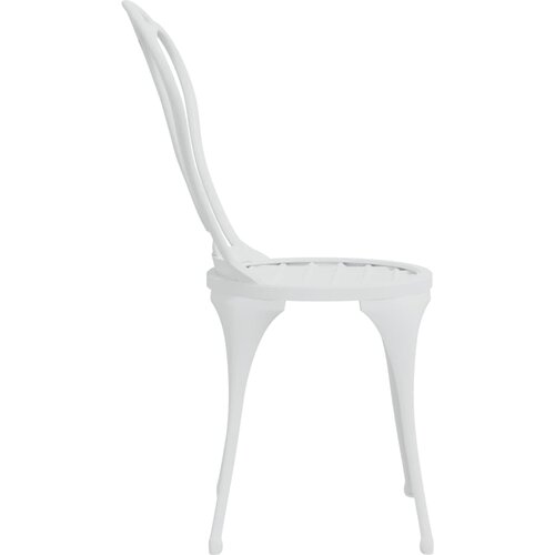  3-dijelni bistro set od lijevanog aluminija bijeli Bijela Slike