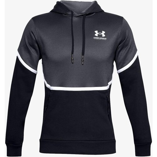 Under Armour Muški duks UA Rival Fleece AMP HD 1357090-001 sivo-crni Slike