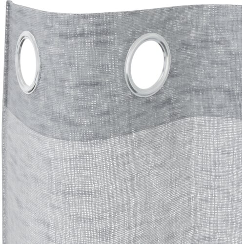 VidaXL Zavjese sa zavjesama 2 pcs Tamnosiva 140 x 260 cm Poliester Slike