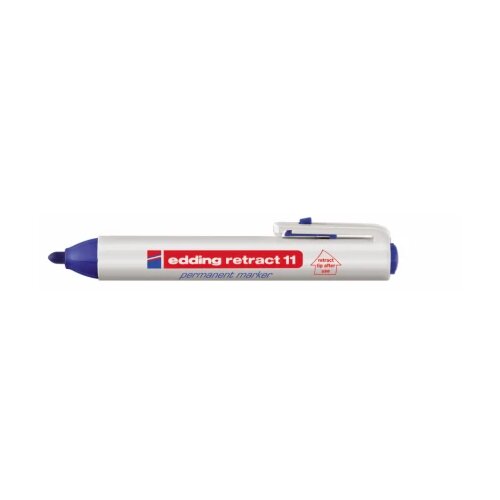  Permanent marker E-11 Retract 1,5-3mm Edding plava 08M11E Cene