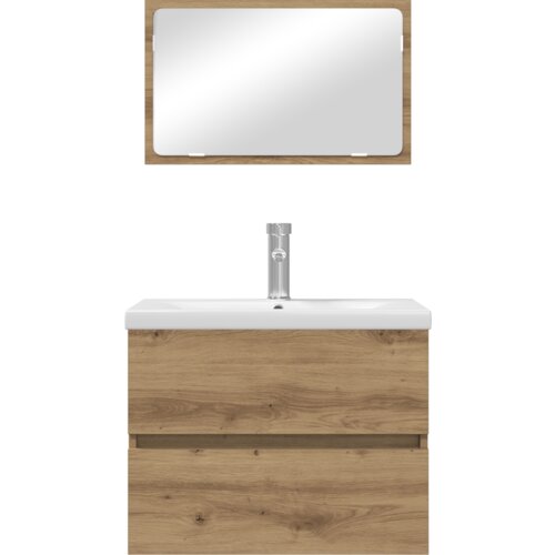 VidaXL set namje&amp;scaron;taja za kupaonicu 3 pcs crni hrast 60 x 38.5 x 45 cm Slike
