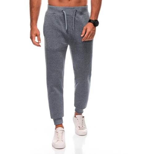 Edoti Men&amp;#039;s BASIC uniform sweatpants joggers - grey melange Slike