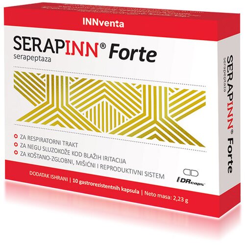INNVENTA serapinn forte serapeptaza 120,000IU 10 kapsula Slike