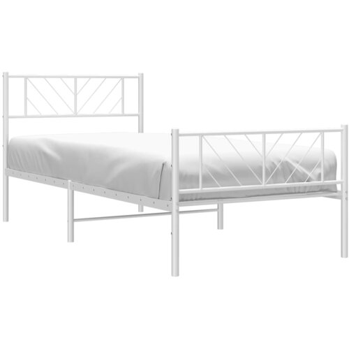  okvir kreveta uzglavlje i podnožje bijeli 75x190 cm Slike