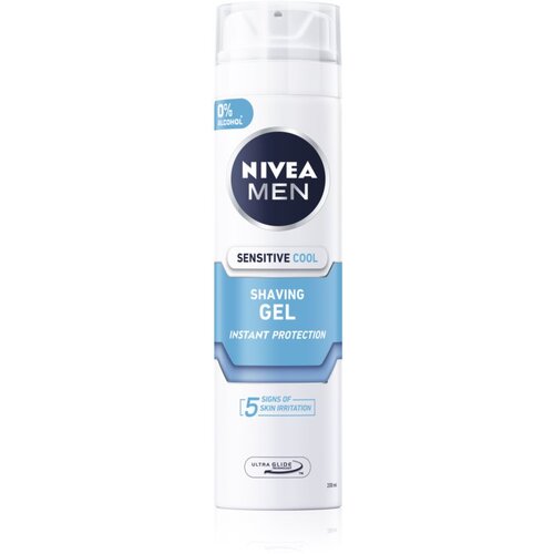 Nivea men sensitive cooling gel za britje brez alkohola 200 ml za moške Cene