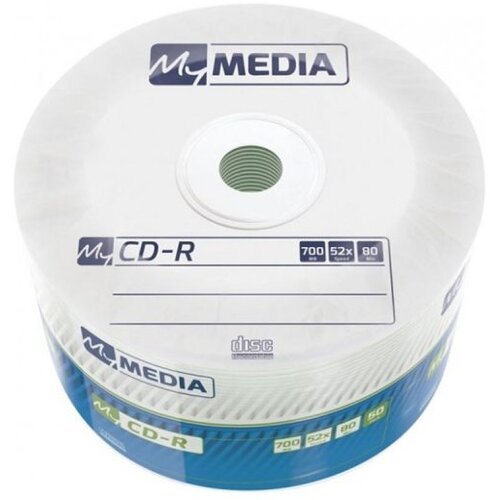 Mymedia CD-R, 700 MB,52X,spindle 50 kom WRAP,69201 Slike