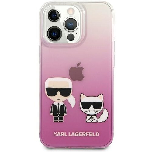 Karl Lagerfeld Originalen ovitek KLHCP13LCKTRP za iPhone 13 Pro prozorno pink zaščita - Full Body Cene