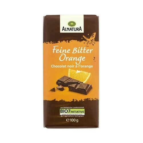 Alnatura Bio fina tamna čokolada naranča - 100 g Slike