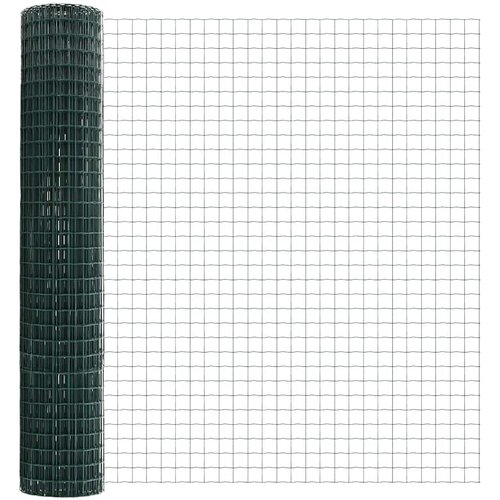 Euro ograda Zelena 1,5 x 10 m Željezo prekriveno PVC-om Slike