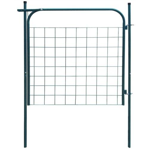 vidaXL Vrata za vrtno ograjo 100x100 cm zelene barve Cene