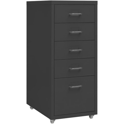 VidaXL mobilni ormarić za spise antracit 28 x 41 x 69 cm metalni Slike