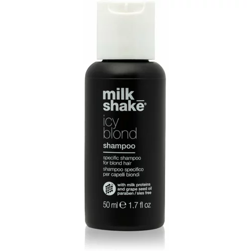 Milk Shake Icy Blond Shampoo šampon za neutraliziranje bakrenih tonova za plavu kosu 50 ml