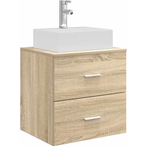  Umivaonik s policom Hrast sonoma 49,5 x 41 x 62,5 cm Slike