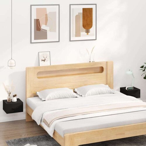  Zidni noćni ormarići 2 kom crni 35 x 35 x 20 cm Cijene