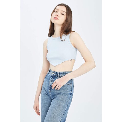 Defacto Super Crop Knitted Singlet Slike