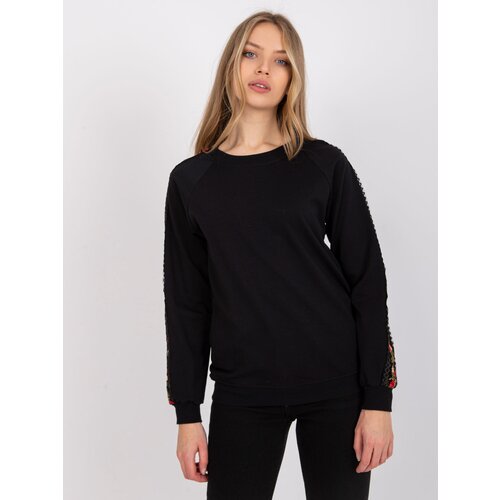 RUE PARIS Sweatshirt-RV-BL-7458.16-black Cene
