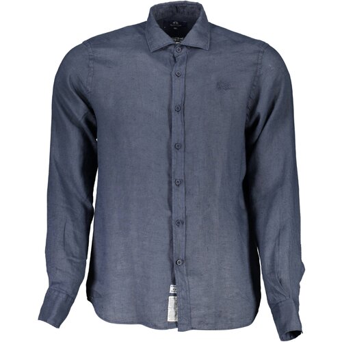 La Martina LONG SLEEVE SHIRT MEN BLUE Slike