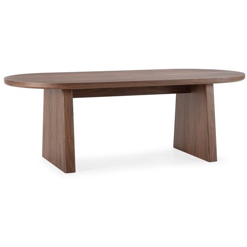 MOME Jedilna miza v orehovem dekorju 100x200 cm Blair &ndash; Cene