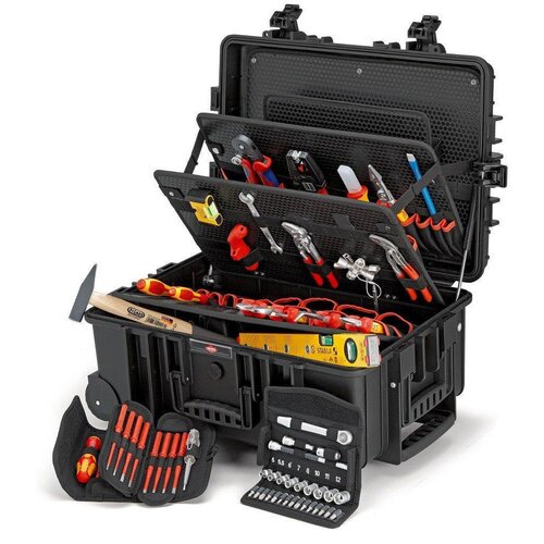Knipex Električar Kovčeg za alat, opremljen 63-dijelni Robust 45 Elektro 00 21 37 Slike