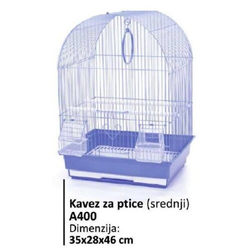Gama Pet kavez za ptice A400 polukružni 35x28x46cm Slike