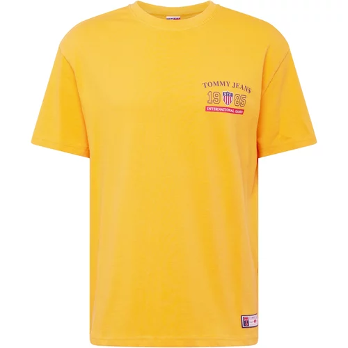 Tommy Jeans Majica 'ARCHIVE GAMES' mornarsko plava / zlatno žuta / crvena / bijela