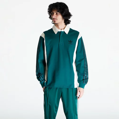 Adidas Pamučna majica dugih rukava boja: zelena, s uzorkom