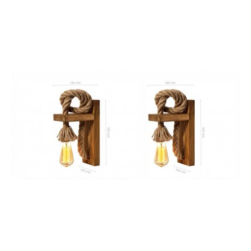 Opviq KN15 Zidne lampe (set od 2 komada), smeđe Cijene