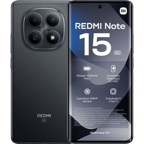 XIAOMI REDMI Note 15, 8+256GB Black Cijene