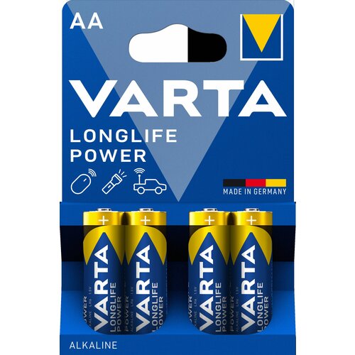 Varta longlife Power alkalna baterija LR6 4/1 Slike