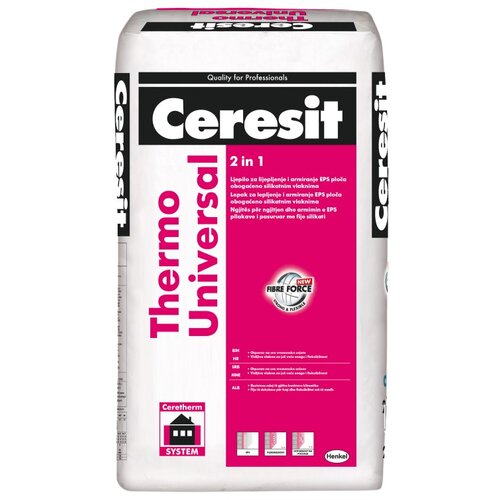 Ceresit ljepilo za izolacijske ploče (Sive boje, 25 kg) Cijene