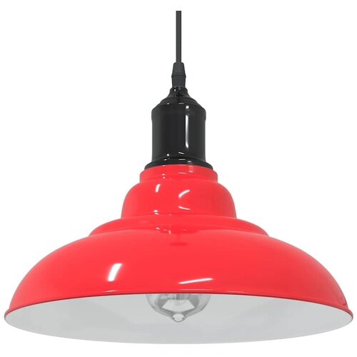 VISILICA podesiva po visini E27 sjaj crvena &amp;Oslash; 31 cm metal Slike
