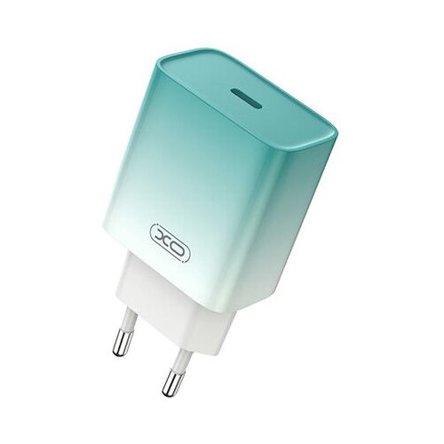 XO Zidni punjač CE18 PD 30W 1x USB-C plavo-beli GSM176790 Slike