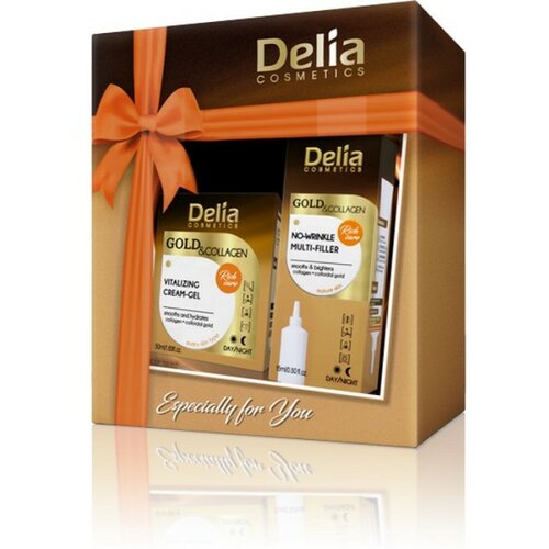 Delia poklon set - vitalizirijaća krema gel + serum za popunjavanje bora Slike
