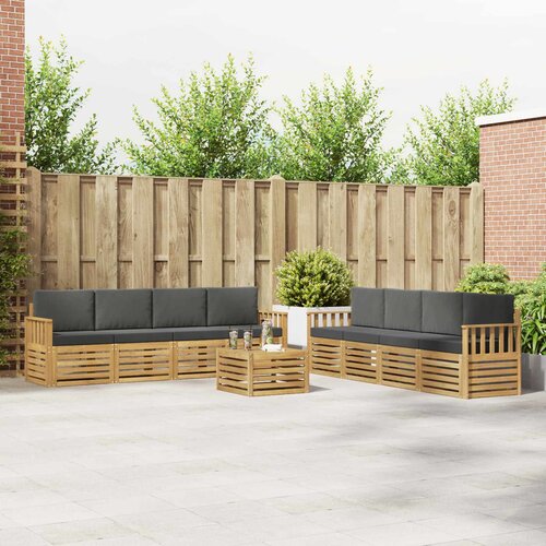  Set vanjskih sofa 9 pcs Bijela i antracit 59 x 59 x 37 cm Cene