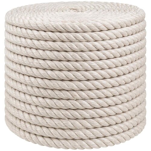  Uže od jute 14 mm Bijela 100% Juta Tossa - 14 mm 100 m Bijela Slike