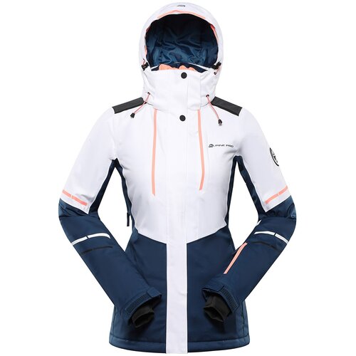 Alpine pro Women's ski jacket with ptx membrane ZARIBA white Slike